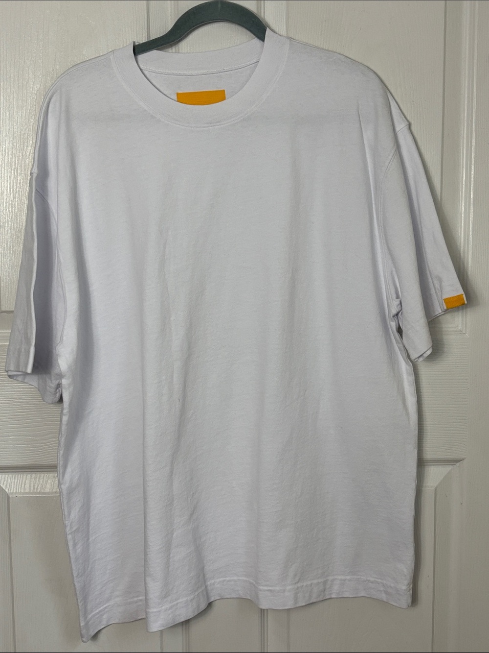 YELLOW LABEL Men's Classic All White 100% Cotton Crew Neck T-Shirt Size XXL